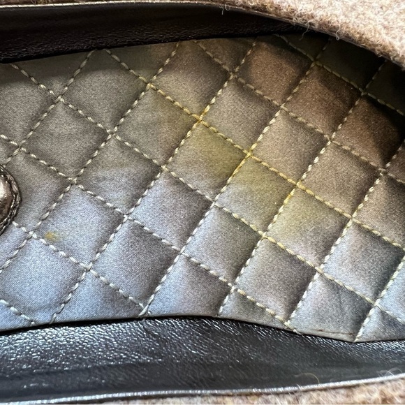 Ports 1961 Tweed And Leather Slip On Ballerina Flats Size 6 - Picture 5 of 10